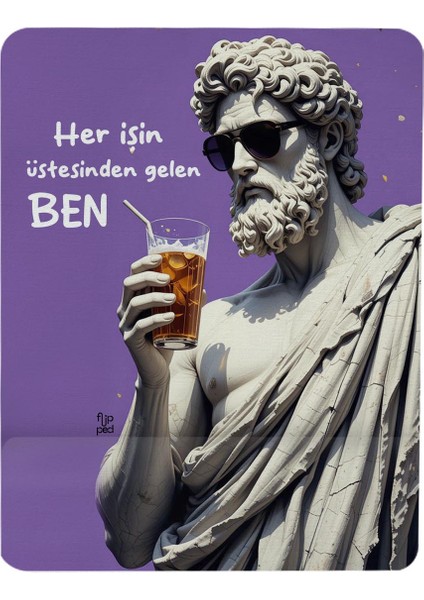 Her Işin Üstesinden Gelen Ben Bilek Destekli Mousepad