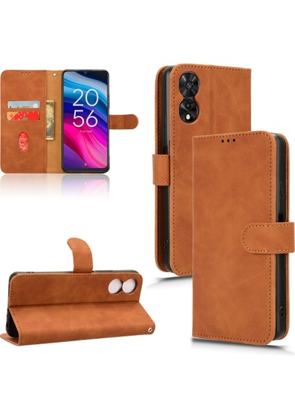 505 Için Creative Manyetik Premium Pu Deri Kapaklı Kılıf, Kart Yuvası ve El Kayışı Kılıfı (Yurt Dışından)