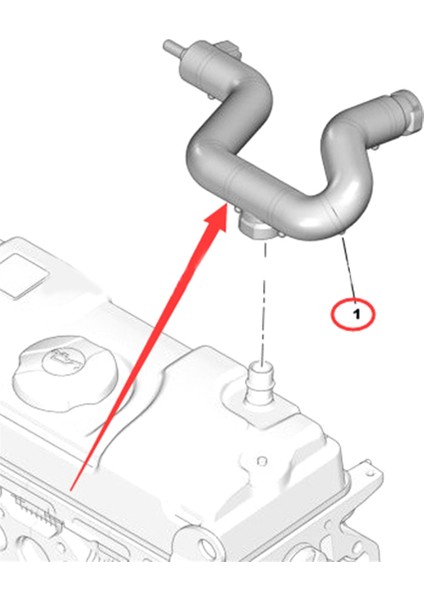 1192Q5 1192R2 Araba Motoru Karter Havalandırma Borusu Yağ Havalandırma Borusu Peugeot 106 306 Partner Citroen Saxo Xsara Için (Yurt Dışından) modelleri