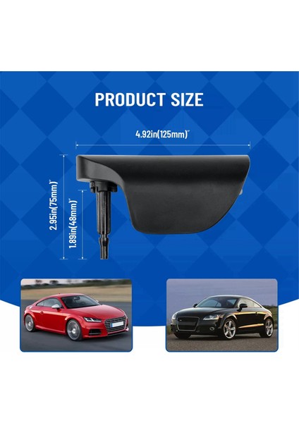 Alüminyum Alaşımlı Araba Motor Kaputu Kaput Açma Kolu Kapağı Kiti Audi Tt Mk2 2007-2014 8j Tts Ttrs Rs Lhd 8J1823533C (Yurt Dışından)