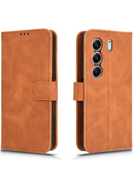 Camon 40 Için Creative Manyetik Premium Pu Deri Kapaklı Kılıf, Kart Yuvası ve El Kayışı Kılıfı (Yurt Dışından) fırsatları