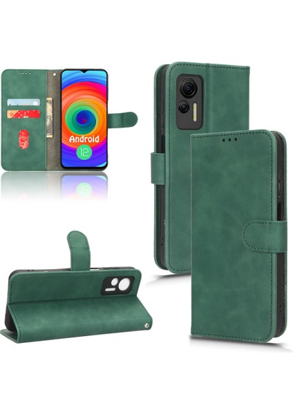 Note 14 Için Creative Manyetik Premium Pu Deri Kapaklı Kılıf, Kart Yuvası ve El Kayışı Kılıfı (Yurt Dışından)