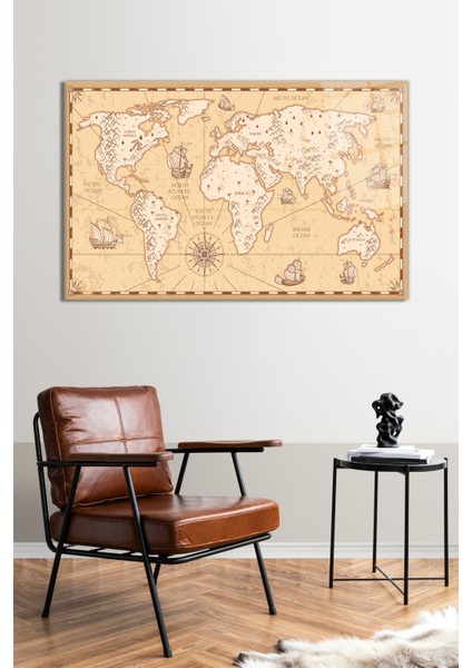 Tarihi Dünya Haritası Cam Tablo, Modern Ev Ofis Dekoru, Hediyelik Duvar Dekorasyonu, Kırılmaz Cam fiyatları