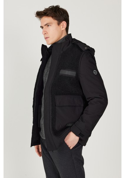 Siyah Erkek Mont 4A0824100021 modelleri