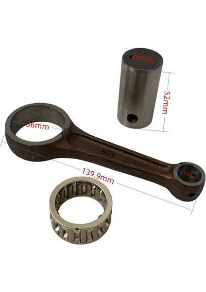 12105-05820 Suzuki DF125 DRZ125 CS125 SP125 ALT125 LT125 Için Motosiklet Krank Mili Bağlantı Çubuğu Takımı 12161-05200 (Yurt Dışından) fırsatları