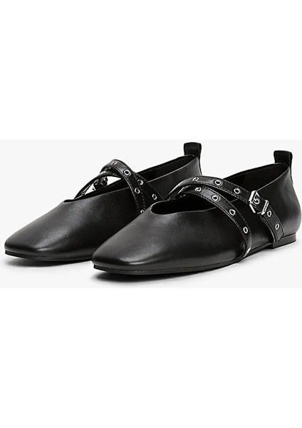 Kadın Deri Mary Jane Siyah Babet EN0EN02868BDS modelleri