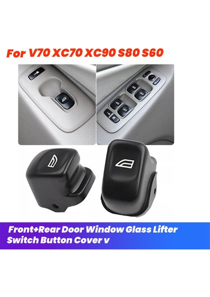 Adet Ön+Arka Kapı Pencere Camı Kaldırma Kontrol Anahtarı Düğmesi Kapağı 31295247 31295164 Volvo V70 XC70 XC90 S80 S60 Için (Yurt Dışından) fiyatları