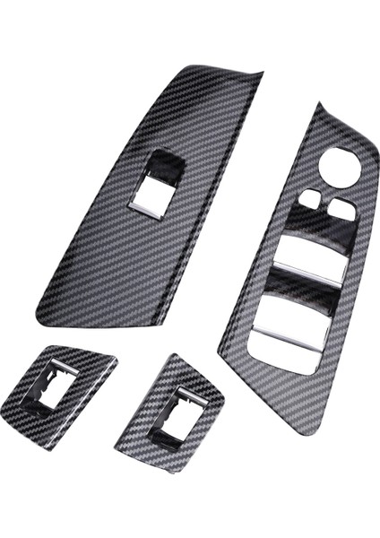 Bmw 5 Serisi M5 G30 G31 G38 F90 2017-2020 525 528 530 540 Lhd Karbon Fiber Için Araba Iç Kapı Cam Anahtarı Kapağı (Yurt Dışından) modelleri