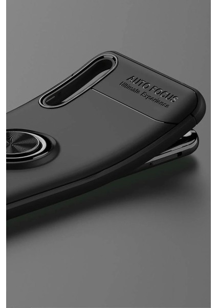 Huawei P Smart S Kılıf Range Yüzüklü Silikon - Siyah indirimleri