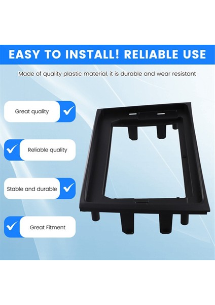 2din 10.1 Inç Araba Çerçeve Fasya Adaptörü Canbus Kutusu Kod Çözücü Android Radyo Gösterge Paneli Montaj Kiti Volvo XC90 2003-2014 (Yurt Dışından) modelleri