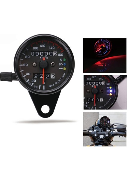 Motosiklet Kilometre Sayacı Hız Göstergesi Sinyal Çift Dijital Ekran Km/h Evrensel Gösterge LED Arka Aydınlatmalı (Yurt Dışından) modelleri