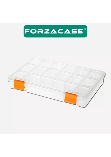 15 Bölmeli Kapaklı Organizer, Balıkçı Marangoz Malzeme ve Takı Kutusu Beyaz fiyatları