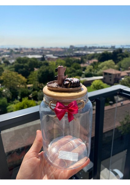 Pembe Seramik Vernikli 800ML Çay Kavanozu, Şık ve Dayanıklı Tasarım modelleri