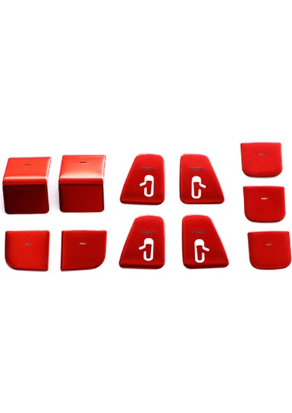 Cam Kaldırma Düğmesi Çıkartmaları Pencere Düğmesi Koruma Plakası Alüminyum Alaşımlı Araba Iç Mekan Çıkartmaları Tesla Model 3 Y Için (Yurt Dışından)