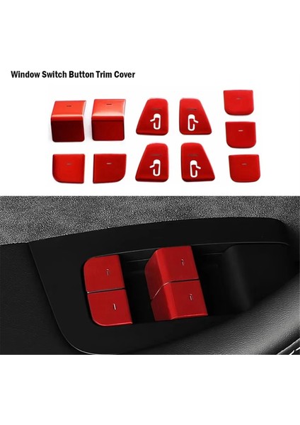 Cam Kaldırma Düğmesi Çıkartmaları Pencere Düğmesi Koruma Plakası Alüminyum Alaşımlı Araba Iç Mekan Çıkartmaları Tesla Model 3 Y Için (Yurt Dışından) fiyatları