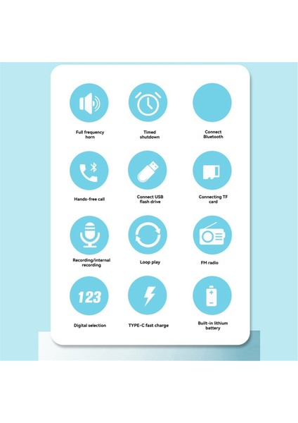 Taşınabilir Fm Radyo Kablosuz Bluetooth Hoparlör Kaydedici LED Ekran Desteği Tf Kart U Disk Ev Dış Mekan B (Yurt Dışından) fiyatları