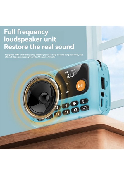 Taşınabilir Fm Radyo Kablosuz Bluetooth Hoparlör Kaydedici LED Ekran Desteği Tf Kart U Disk Ev Dış Mekan B (Yurt Dışından) fırsatları