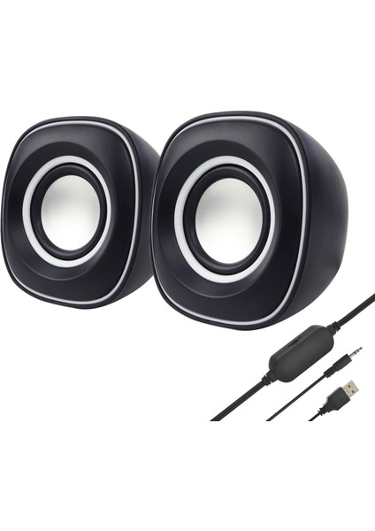 S-610 2'li USB Hoparlör - Sarı