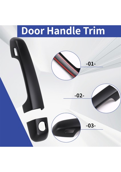 Araba Dış Kapı Kolları Kapağı Dış Kapı Kolları Çizik Koruyucu Dekor Toyota 4runner 2010-2024 Mat Siyah (Yurt Dışından) indirimleri