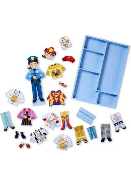 Ahşap Mıknatıslı Giydirme Seti, Bej, Eğlenceli ve Öğretici Oyun Keyfi modelleri