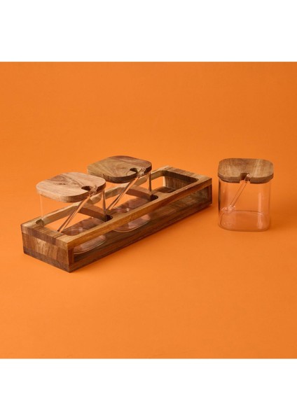 Akasya Cam Baharatlık Seti, Kahverengi ve Şeffaf, Şık ve Kullanışlı Mutfak Aksesuarı modelleri