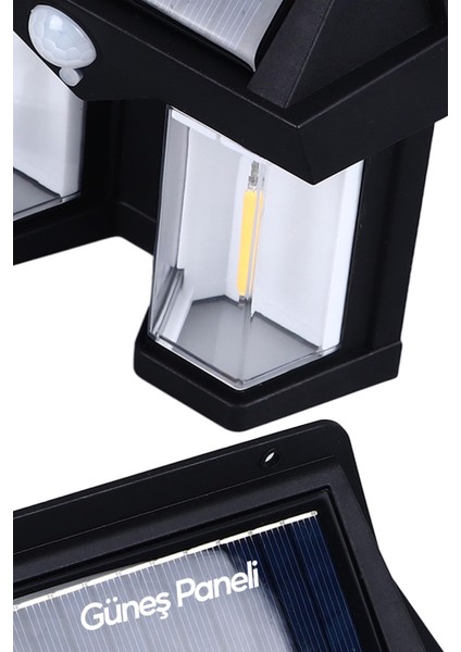 Sensörlü Solar Panelli Beyaz LED Işık 3 Modlu Pilli Otomatik Bahçe Aydınlatması Duvar LED Işık indirimleri
