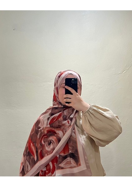 Soft Batik Gül Şal