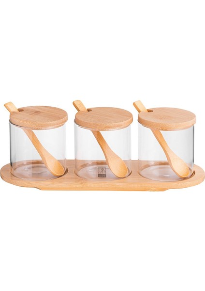 3'lü Borosilikat Baharat Seti, Şık ve Dayanıklı Mutfak Aksesuarı fiyatları