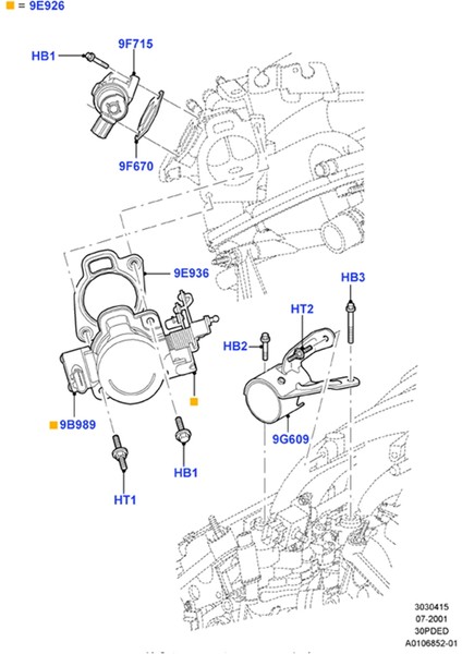1F2Z9F715AA Ford Freestar Windstar Lincoln Ls Mercury Monterey 2001-2007 Için Araba Rölanti Hava Kontrol Vanası 862998 18-7701 (Yurt Dışından) fiyatları