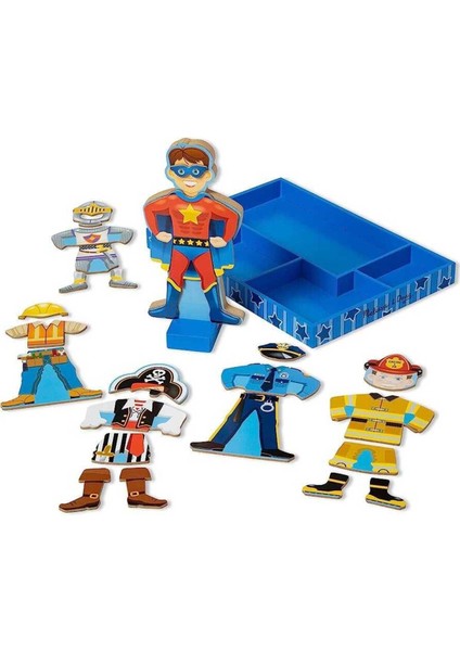 Bej Ahşap Mıknatıslı Giydirme Oyunu, Eğlenceli ve Öğretici Çocuk Oyunu fiyatları