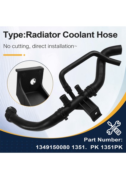 1349150080 Fiat Ducato Peugeot Boxer Citroen Relay 2.2 D 2.2 Hdi 2006-2011 Için Radyatör Soğutma Hortumu 1351.PK 1351PK (Yurt Dışından) indirimleri