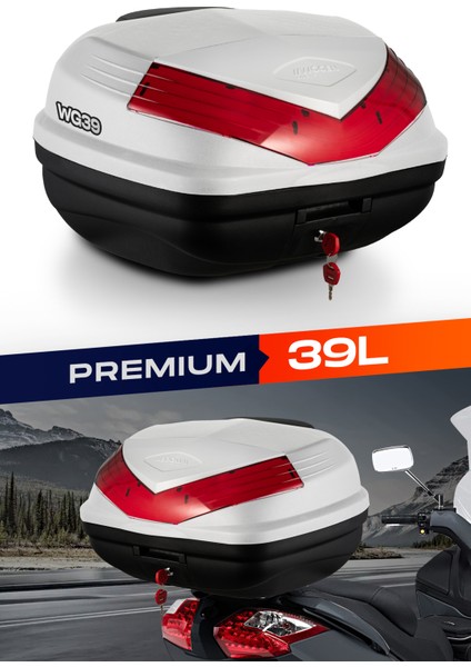 WG39 Arka Çanta 39 L Sırt Dayamalı Premium (Beyaz)