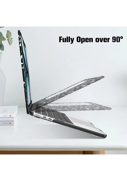MacBook Air 13.6 Inç A2681 (2022 2023 Sürümü) ile Uyumlu Kılıf - Sıvı Retina Ekranlı ve Dokunmatik Kimlikli MacBook Air 13.6" M2 Çip Için Geçmeli Sert Kabuk Kapak, Kompozisyon Kita (Yurt Dışından) modelleri