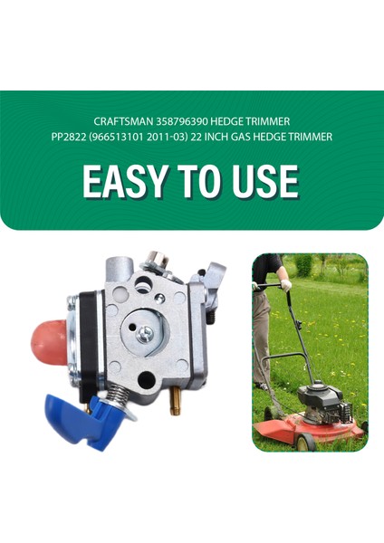 Craftsman 358796390 9287-340201 Için Karbüratör Poulan PP2822 Ust GG5500 GG7500N Jf Çit Budayıcıyı Değiştirin 577587901 (Yurt Dışından) indirimleri