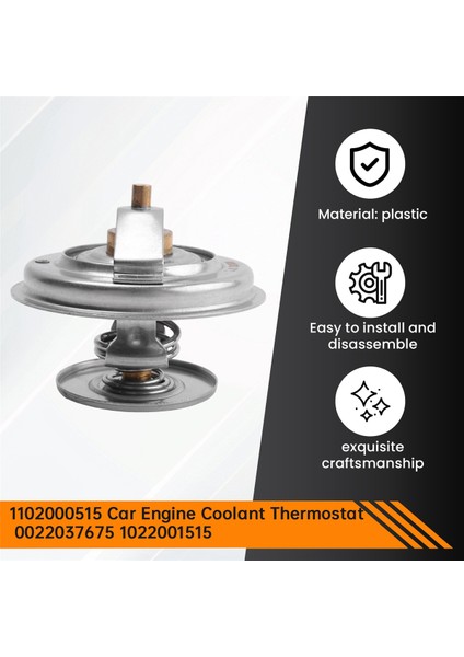 1102000515 Araba Motor Soğutma Suyu Termostatı 0022037675 1022001515 Mercedes-Benz S320 Amg E320 W201 W202 W124 W140 Için Uygundur (Yurt Dışından) indirimleri