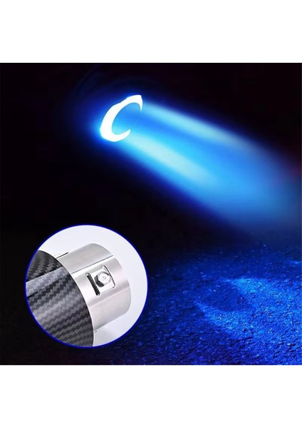 LED Susturucu Karbon Fiber Egzoz Susturucu Boru Ucu 63-65MM Giriş Aydınlık Kuyruk Boğazı Otomatik Modifiye Paslanmaz Kuyruk Boğazı (Yurt Dışından) indirimleri