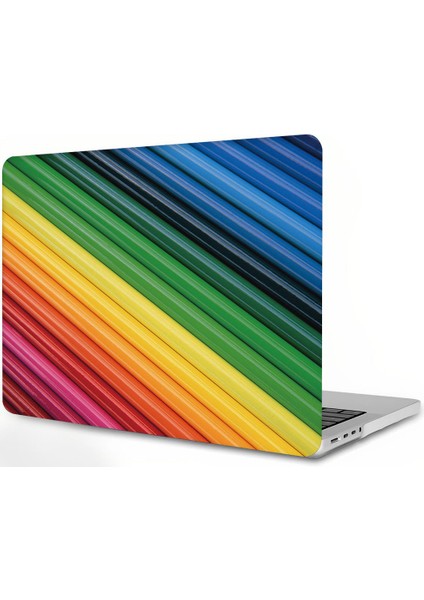 MacBook Air 13 Inç Kılıf ile Uyumlu 2021 2020 2019 2018 Sürüm A2337 M1 A2179 A1932 Touch Id, Plastik Sert Kabuk Kılıf (Yurt Dışından)