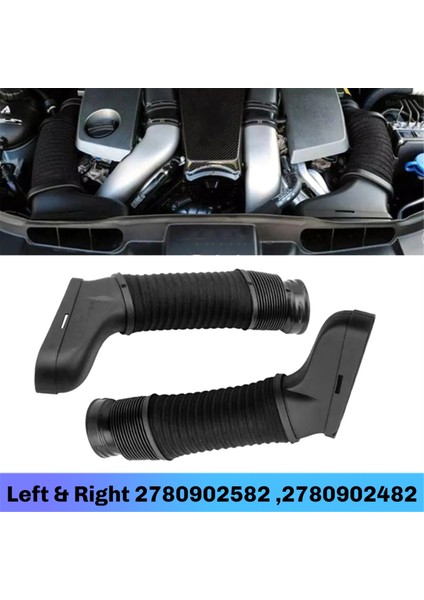 1 Çift Sol ve Sağ Hava Giriş Hortumu 2780902582, 2780902482 Mercedes GL63 GL450 GL550 Için (Yurt Dışından)