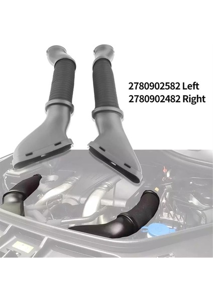 1 Çift Sol ve Sağ Hava Giriş Hortumu 2780902582, 2780902482 Mercedes GL63 GL450 GL550 Için (Yurt Dışından) modelleri