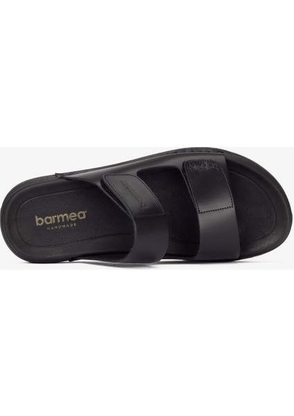 Lüks Vegetal Deri Erkek Terlik - 1001 Siyah KK510 fırsatları