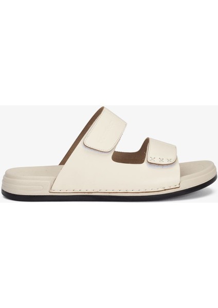 Lüks Vegetal Deri Erkek Terlik - 1001 Kemik KK510