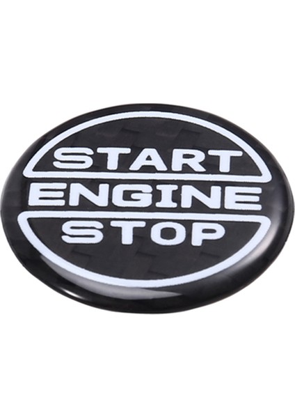Karbon Fiber Araba Çalıştırma Motor Durdurma Düğmesi Düğme Paneli Iç Döşeme Ford Mustang 2024 Yepyeni Otomobil Parçaları Siyah (Yurt Dışından) fiyatları