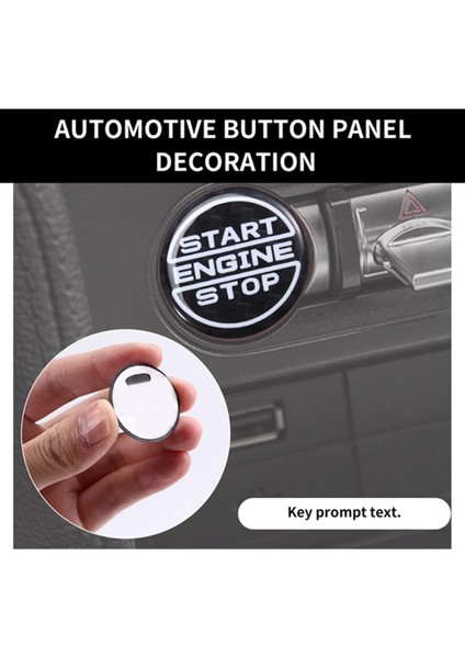 Karbon Fiber Araba Çalıştırma Motor Durdurma Düğmesi Düğme Paneli Iç Döşeme Ford Mustang 2024 Yepyeni Otomobil Parçaları Siyah (Yurt Dışından) indirimleri