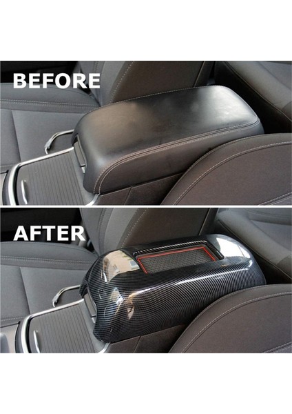 Kol Dayama Kutusu Dekoratif Kapak Kol Dayama Kutusu Kapağı Sticker Karbon Desenli Orta Depolama Kapağı Dodge Charger 2016-2021 Için (Yurt Dışından) modelleri