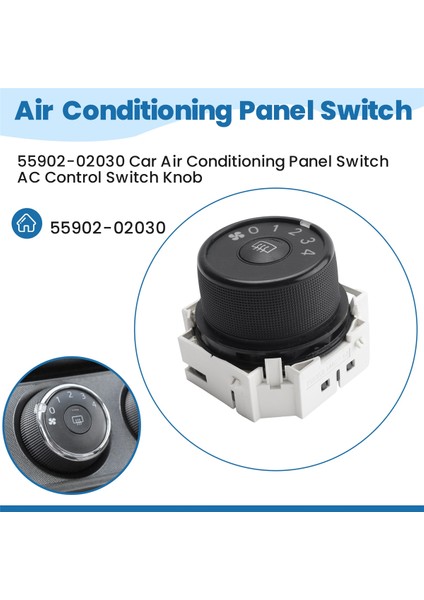 55902-02030 Toyota Corolla Rav4 2006-2013 Orta Için Araç Klima Paneli Anahtarı Ac Kontrol Anahtarı Düğmesi (Yurt Dışından) indirimleri