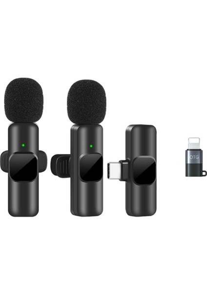 Kablosuz Lavalier Mikrofon Taşınabilir Ses Video Kayıt Mini Mikrofon Canlı Yayın Oyun Telefon Mikrofonu (Yurt Dışından)
