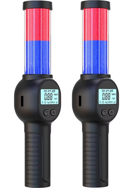 El Tipi Dijital Alkolmetre Şarj Edilebilir LCD Ekranlı Profesyonel Alkol Test Cihazı LED Temassız Alkol Dedektörü (Yurt Dışından)