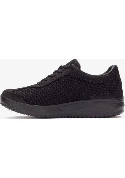 Hakiki Deri-Triko Erkek Günlük Yürüyüş Ayakkabısı - 2170 Nt-Siyah KK064 fiyatları