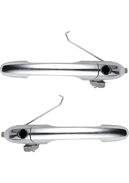 Fiat 500 2007-2020 735592026 735592012 Rhd Için Sol ve Sağ Taraf Krom Dış Kapı Kolu (Yurt Dışından)