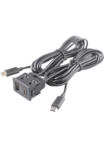Araba Android Navigasyon Makinesi Çift Type-C Giriş USB + Usb-C Arayüz Paneli Uzatma Kablosu Adaptör Paneli (Yurt Dışından) fiyatları